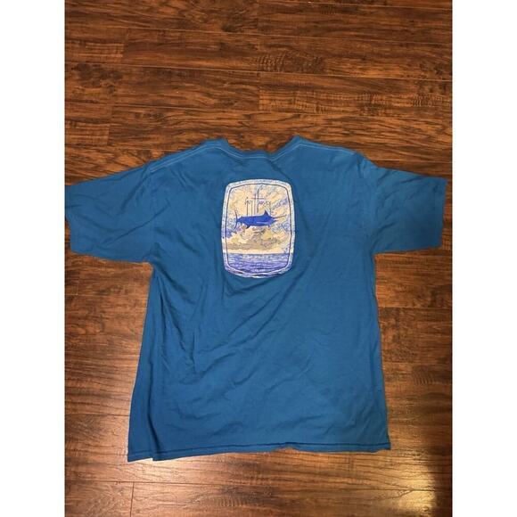 Guy Harvey T Shirt Mens Size XL Blue Graphic Casual Short Sleeve * - Picture 1 of 7
